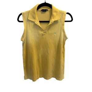 Ralph Lauren Sport size small yellow polo tank 100% cotton